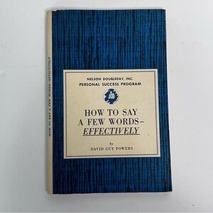 1958 how to say a few words effectively  personal success program self help